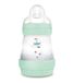 MAM Easy Start Anti-koliek flesje voor baby's van 0-2 maanden, 160 ml met suiker Fluss 1 voor 0+ maanden, gemaakt van SkinSoft siliconen, 160 ml, bio-circulerend, blauw