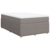 VidaXL Boxspringbed met matelas, taupe, 120x190 cm, met stoffen bekleding