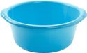 PlasticForte Afwasteiltje - Set van 2x stuks - rond - 25L - blauw - afwasbak - 54 x 21 cm