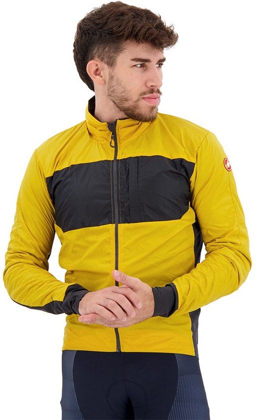 Castelli Unlimited Puffy Jacket - Men - Goldenrod / Dark Grey - Size M - 2024