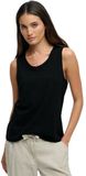 Superdry Scoop Neck Mouwloos T-shirt Zwart XS Vrouw