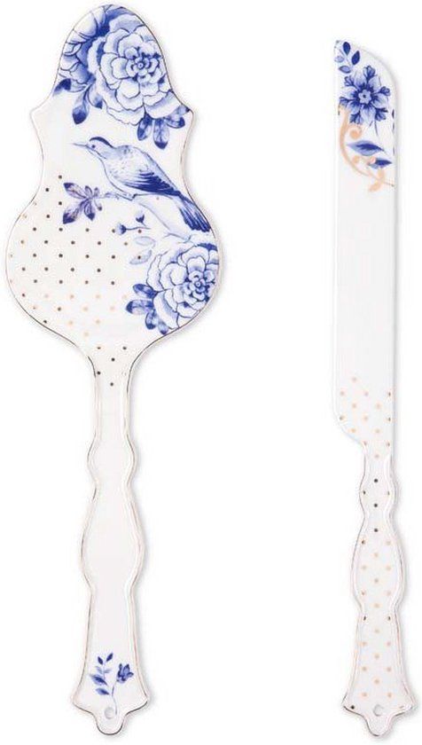 Pip Studio Set 2 Taartmes Taartschep Royal Wit