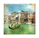 Homemania Muurfoto, Venetiaanse stad en landschap, voor woonkamer, slaapkamer, meerkleurig, 60 x 3 x 60 cm, HM20KNV60 x 60 – 167, polyester, hout