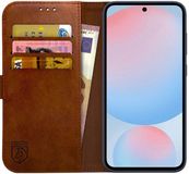Rosso Element Wallet Book Case voor Samsung Galaxy S24 FE - Bruin