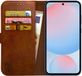 Rosso Element Wallet Book Case voor Samsung Galaxy S24 FE - Bruin
