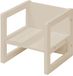roba Kinderkruk in landhuisstijl, omkeerbare kruk en stoel met 3 zithoogtes, multifunctioneel kindermeubel, hout, beige/kasjmier gelakt