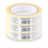Scley 3 stuks schilderstape/crêpeband 25 mm × 33 m Serie 545
