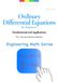Ordinary Differential Equations for Engineers: Fundamentals and Applications: Vol. 2: Systems and Series Solutions