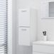 Maison Exclusive - Armoire de salle de bain, blanc, 30x30x80 cm, en panneaux de fibres de bois