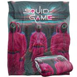 Squid Game ROZE GUARDS SCENE Silky Touch Super zachte plaid 152 x 127 cm