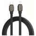 Ldnio Câble USB-C vers Lightning tressé à chargement rapide LC212i - 2m, 30W - Gris