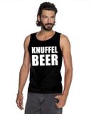 Bellatio Decorations Shoppartners Bv Knuffel beer tekst singlet shirt/ tanktop zwart heren S