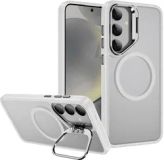 Selected by GSMpunt.nl Samsung Galaxy S24 Plus Hoesje MagSafe Back Cover met Camera Stand Transparant