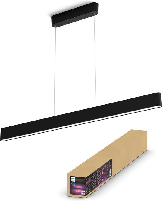 Philips Hue White and Color Ambiance Ensis - Hanglamp - Zwart - 6000 Lumen