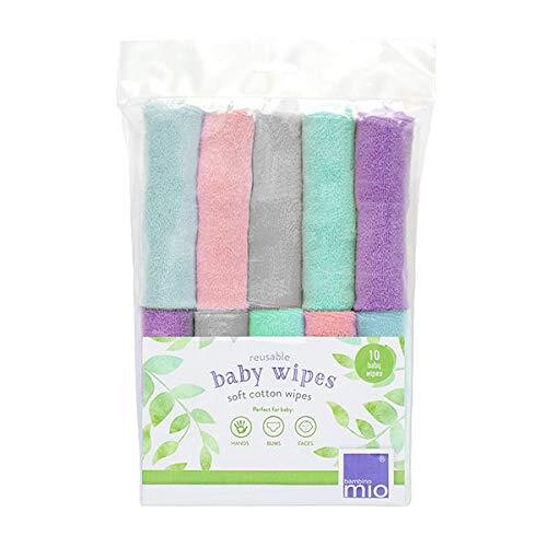 Bambino Mio Herbruikbare babywashandjes, verpakking van 10 stuks, wolk