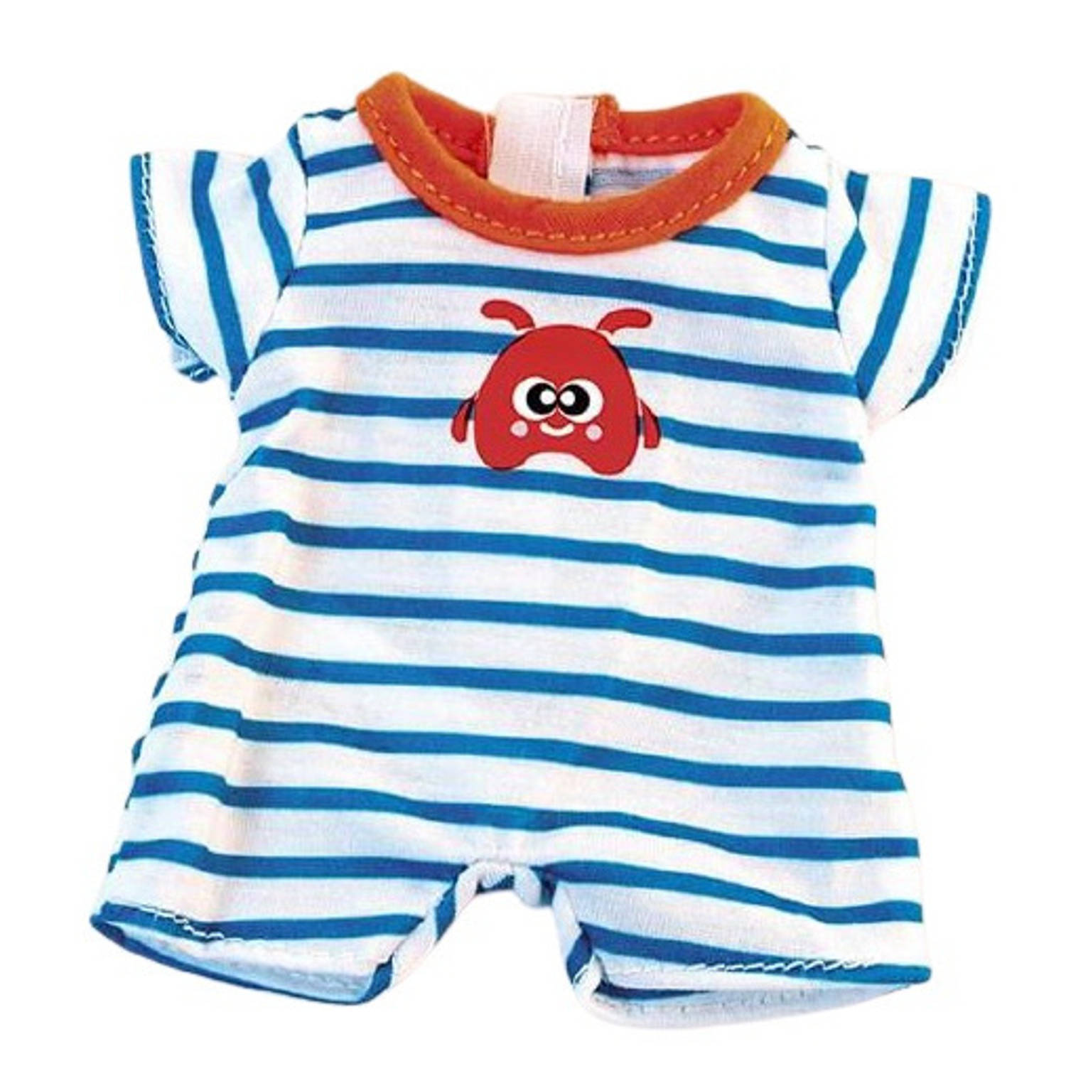 Miniland Poppenkleding Pyjama Wit/blauw