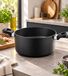BERNDES Faitout ONYX en Aluminium sans Couvercle en Verre, Revêtement Antiadhésif Tous Feux dont Induction Ø24cm 5,2L **Produit de second choix – testé** Noir