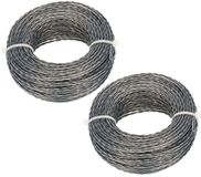 KOTARBAU® Set van 2 kernversterkte grastrimmerdraad 2,7 mm x 15 m (30 m) draadspoel voor bosmaaiers professioneel