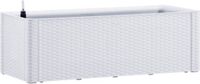 vidaXL Jardinière haute avec système d'arrosage automatique 100x43x33 cm blanc