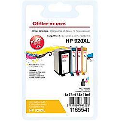 Office Depot HP 920XL Inktcartridge C2N92AE Zwart cyaan magenta geel Pak