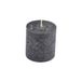 Homéa Bougie pilier Ø 6,8 x H 7 cm Noir rustique