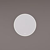 HIPP Design Spiegel Rond Mat Zwart - 70 x 3 cm - Met LED Baan, Touch Dimmer en Spiegelverwarming