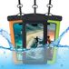 MMOBIEL Waterdichte Telefoonhoes met Koord - 3 stuks - Zwart/Groen/Oranje