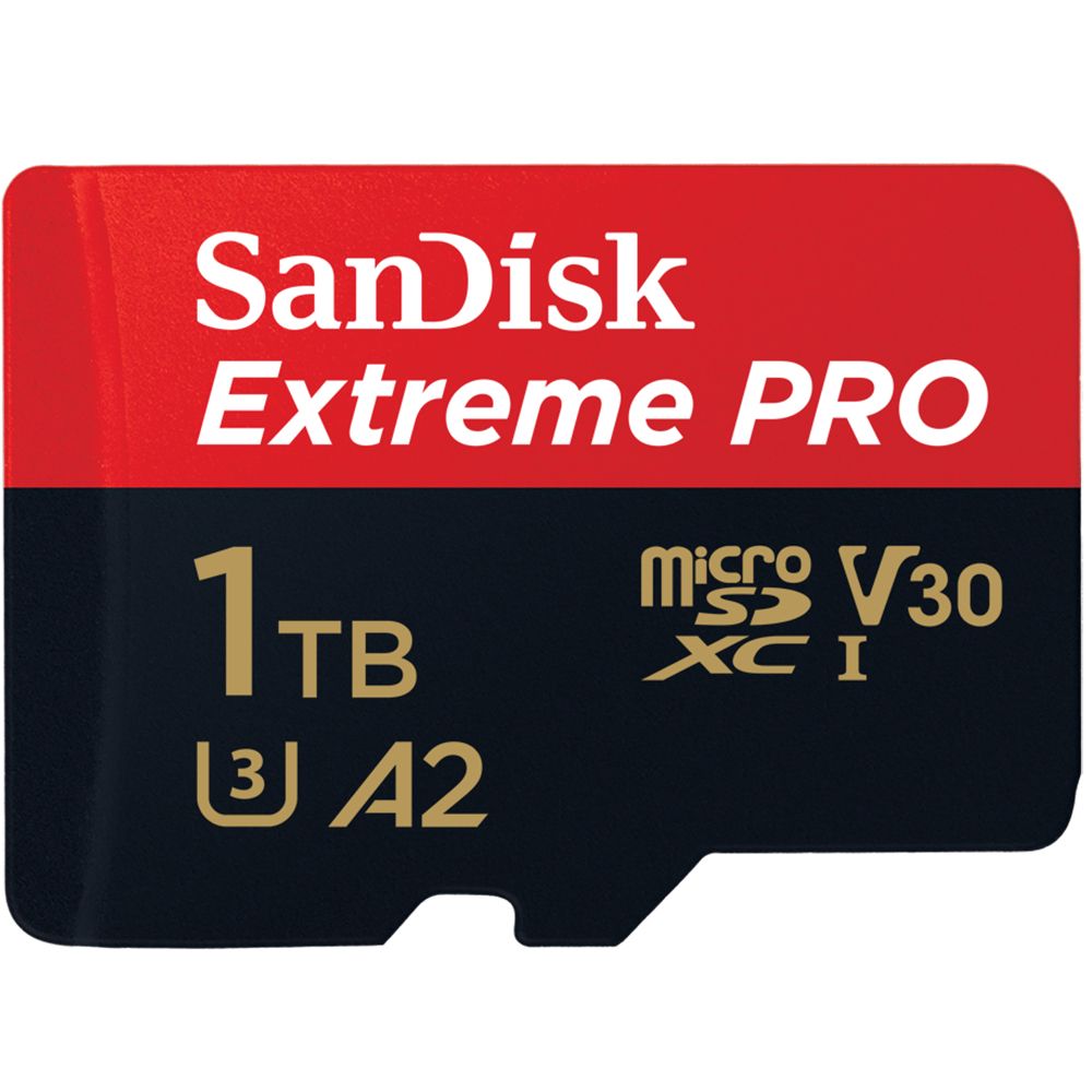 SanDisk Extreme 1TB MicroSDXC - UHS-I, Class 10, V30 + Adapter