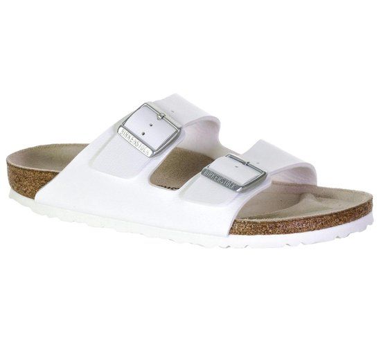 Birkenstock Arizona - Slippers - Dames - Wit met witte zool - Maat 42