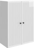 vidaXL Wandkast Hoogglans Wit 66 x 34,5 x 90 cm Bewerkt hout