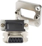 Neutrik NADB9FF 9-pol. D-SUB zilver Durchgangs-inbouwplug - Inbouwpluggen
