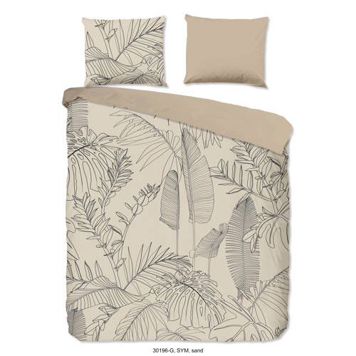 Good Morning katoenen dekbedovertrek 1 persoons (140x200/220 cm) - Beige