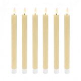 Merkloos Relaxdays LED dinerkaarsen - 6 stuks - beige