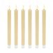 Merkloos Relaxdays LED dinerkaarsen - 6 stuks - beige