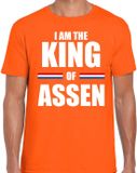 Bellatio Decorations Shoppartners Bv Koningsdag t-shirt I am the King of Assen - Oranje - Heren - XL