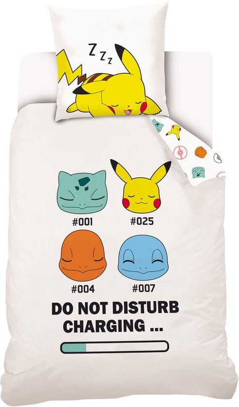 Sahinler Pokemon dekbed set 90 cm - Blauw - 4 seizoenen