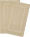 Hammetex badmattenset (2 stuks), 100% katoenen douchemat voor de badkamer, absorberende wasbare badmatten 51x86 cm, grote badmatten, beige