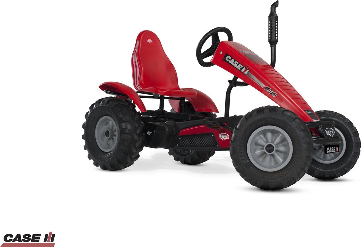 Berg Elektrische Skelter met XXL frame Case IH E-BFR-3 met drie versnellingen rood vanaf 5 jaar