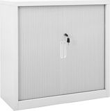 vidaXL Roldeurkast 90x40x90 cm staal grijs