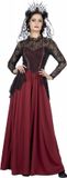 Wilbers Gotisch Kostuum | Ongenaakbare Gotische Kasteelvrouwe Kostuum | Maat 48 | Halloween | Verkleedkleding