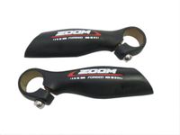 Zoom Ergonomische Zwarte Aluminium Fiets Stuurpen met Stuurpluggen