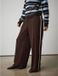 Next - Dames - Broek met elastische achterzijde en wijde pijpen - Bruin
