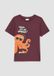 s.Oliver T-shirt roestkleuren Kinderen Katoen Korte mouw Ronde hals Printopdruk - maat 128/134