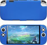 kwmobile Flexibele siliconen hoes voor Nintendo Switch 2 (2025) - Beschermhoes voor handheld console – blauw