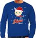 Merry Miauw Christmas - chat / chatte - bleu - homme L