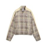 PUMA Veste mi-saison 'T7 Tartan' beige foncé / jaune / tons terre / bordeaux