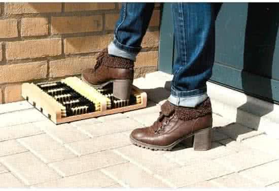 Houten Voetveger - Dubbele Borstels - 8711252537498