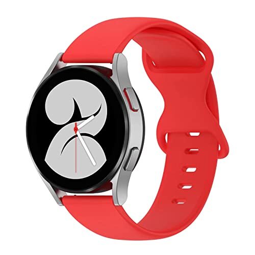 FTRONGRT Zachte Siliconen 20mm Horlogeband voor Huawei Horloge GT 3 Pro 43mm, Vervanging Polsband Bands Armband voor Huawei Horloge GT 3 Pro 43mm.Groot Maat Rood