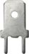 Vogt Verbindungstechnik 3866z.68 Plug-tong Insteekbreedte: 6.3 mm 180 ° Ongeïsoleerd Metaal 1 stuk(s)