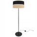 HOME LIGHT Light-Home JUTA 2450/40 - Vloerlamp - Tripod - Metaal - Stoffen Lampenkap - Zwart